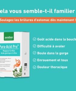 Pura-Acid Pro - Brûlures d'estomac, 20 comprimés